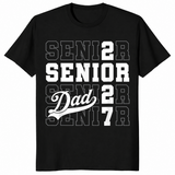 Proud senior dad class of 2027 shirt design
