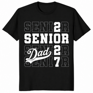 Proud senior dad class of 2027 shirt design