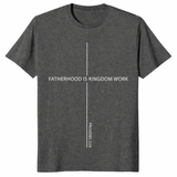 Proverbs 22:6 dad shirt featuring Fatherhood Is Kingdom Work design