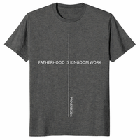 Proverbs 22:6 dad shirt featuring Fatherhood Is Kingdom Work design