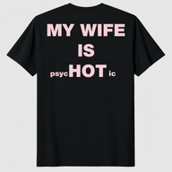Psychotic hot shirt in black