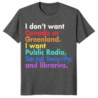 Public radio shirt in dark heather