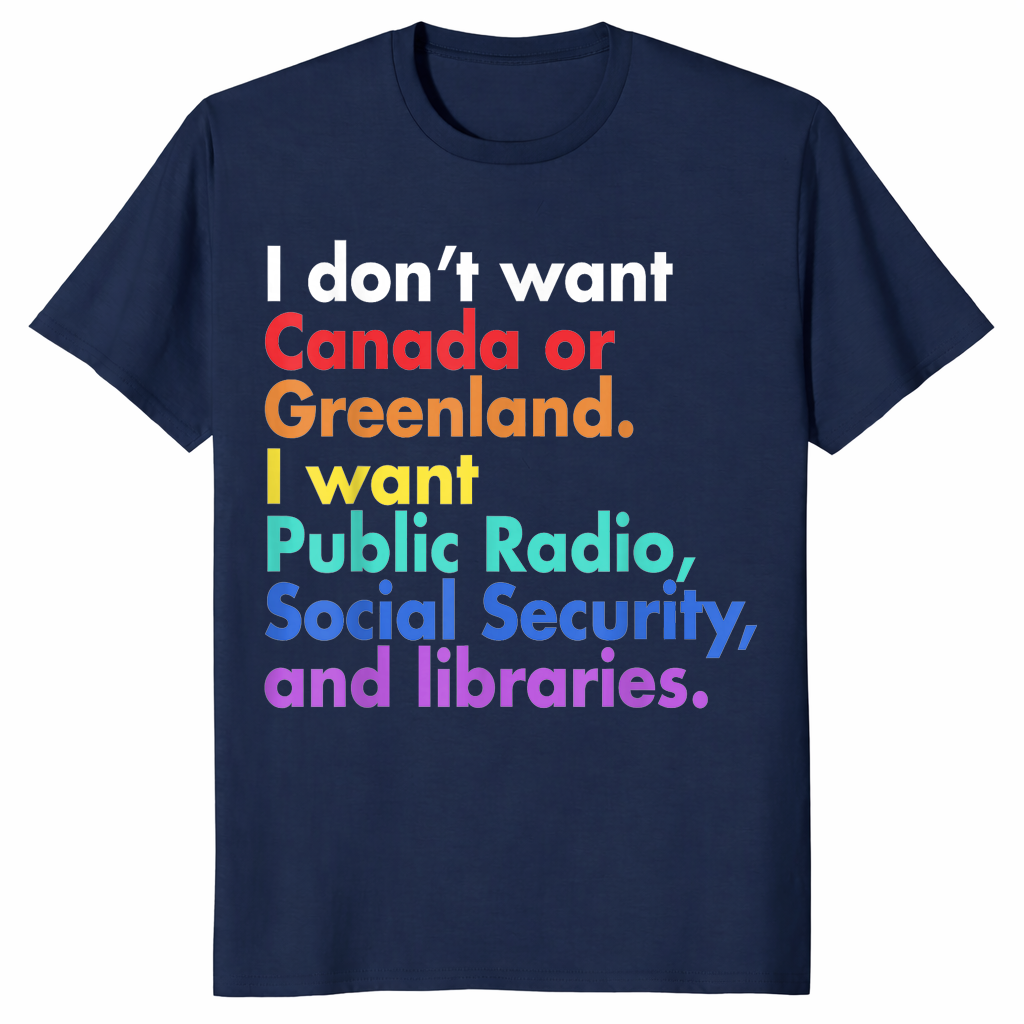 Public radio shirt in navy