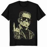 Punk frankenstein shirt in black