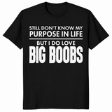 Purpose In Life sarcastic adult humor t-shirt in black