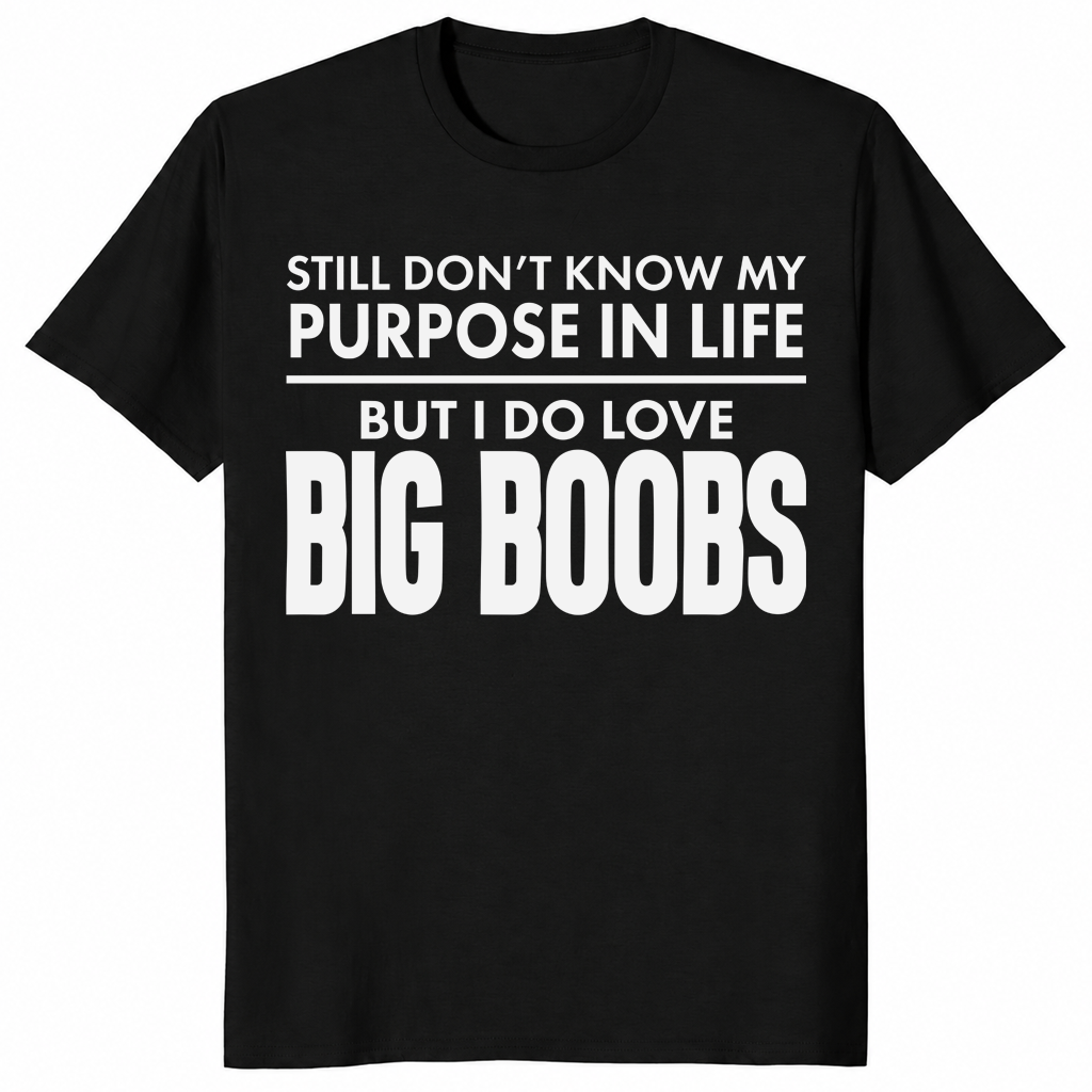 Purpose In Life sarcastic adult humor t-shirt in black