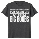 Purpose In Life sarcastic adult humor t-shirt in dark heather grey