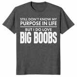 Purpose In Life sarcastic adult humor t-shirt in dark heather