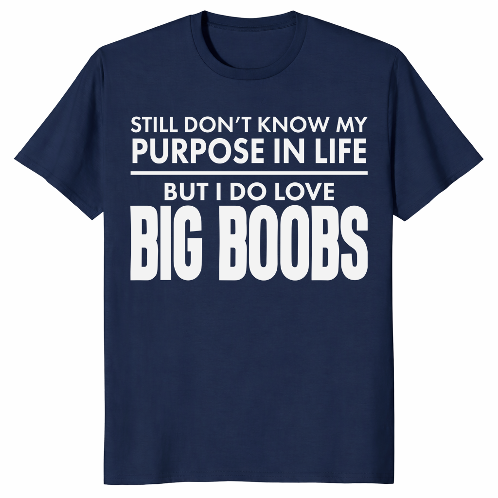 Purpose In Life sarcastic adult humor t-shirt in navy