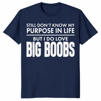 Purpose In Life sarcastic adult humor t-shirt in navy