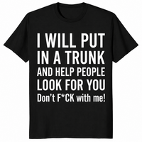 Put you in a trunk shirt in black