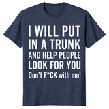 Put you in a trunk shirt heather navy