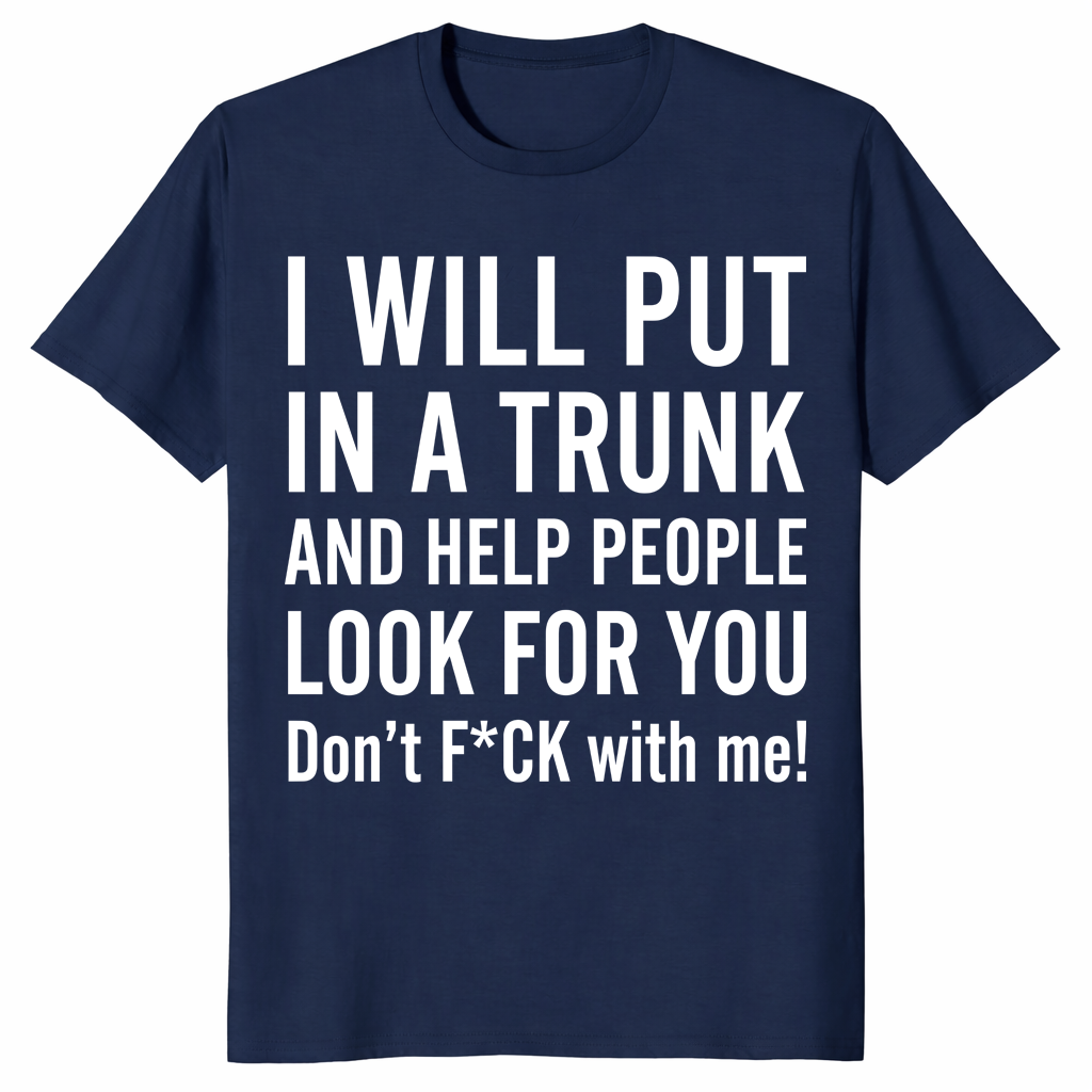 Put you in a trunk shirt in navy