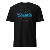 Black Queen City Tee Charlotte NC Shirt by Cuccico