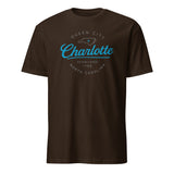 Dark Chocolate Queen City Tee Charlotte NC Shirt by Cuccico