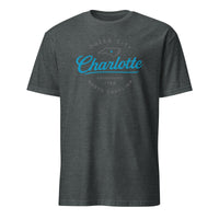 Dark Heather Charlotte NC Queen City T-Shirt by Cuccico