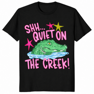 Quiet on the Creek Shirt in black