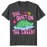 Quiet on the Creek Shirt in dark heather grey