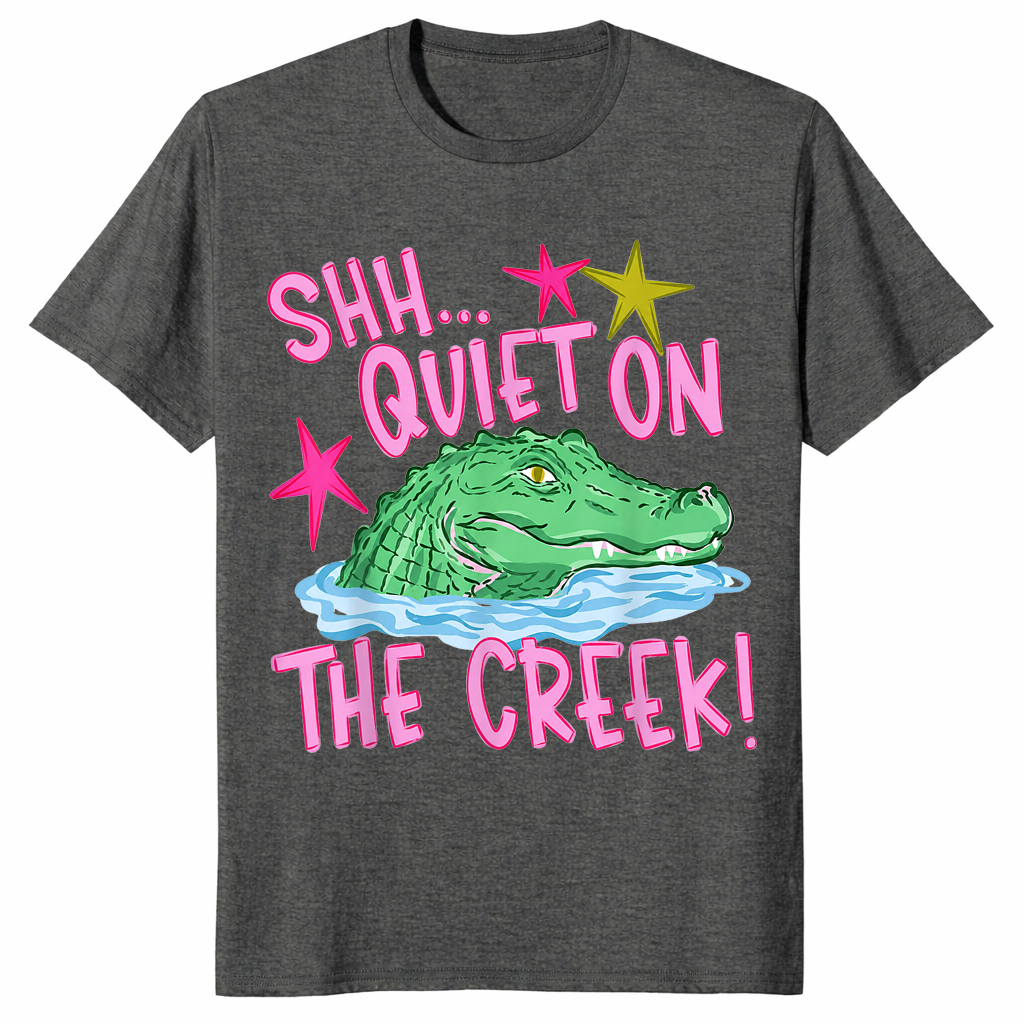 Quiet on the Creek Shirt in dark heather