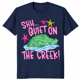 Quiet on the Creek Shirt in navy