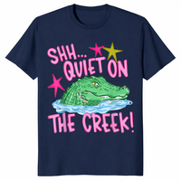 Quiet on the Creek Shirt in navy
