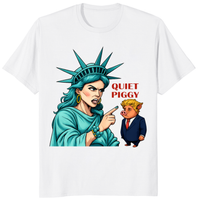 Quiet Piggy Liberty T-Shirt – Funny Anti-Trump Pig Satire Tee | Cuccico | Cuccico