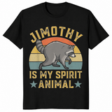 Raccoon spirit animal shirt in black