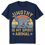 Raccoon spirit animal shirt in navy