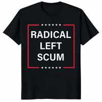 Funny Conservative Tee featuring Radical Left Scum Anti Liberal design by Cuccico