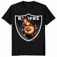 Raiders Chucky shirt in black unisex cotton tee