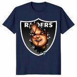 Raiders Chucky shirt in navy unisex cotton tee