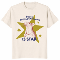 Natural Rats Spelled Backwards is Star shirt weird funny tee
