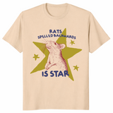 Sand Rats Spelled Backwards is Star shirt wordplay graphic tee