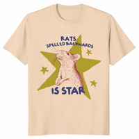 Sand Rats Spelled Backwards is Star shirt wordplay graphic tee