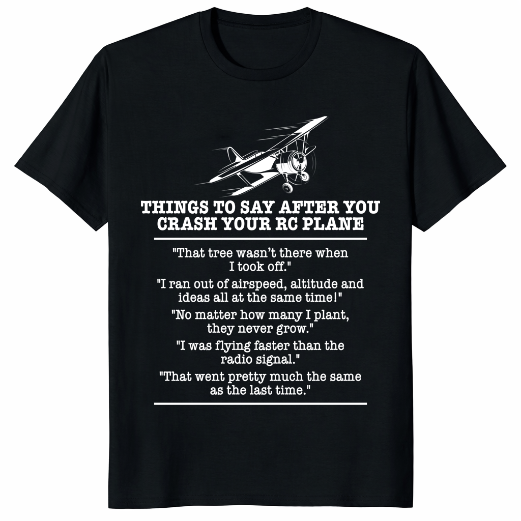 RC Plane Pilot T-Shirt | Remote Control Flying Gift Shirt | Cuccico