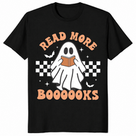Read more books boo shirt black