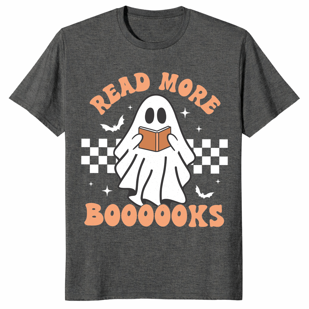 Read more books boo shirt dark heather