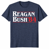 Reagan Bush 84 shirt in heather navy