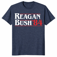 Reagan Bush 84 shirt in heather navy