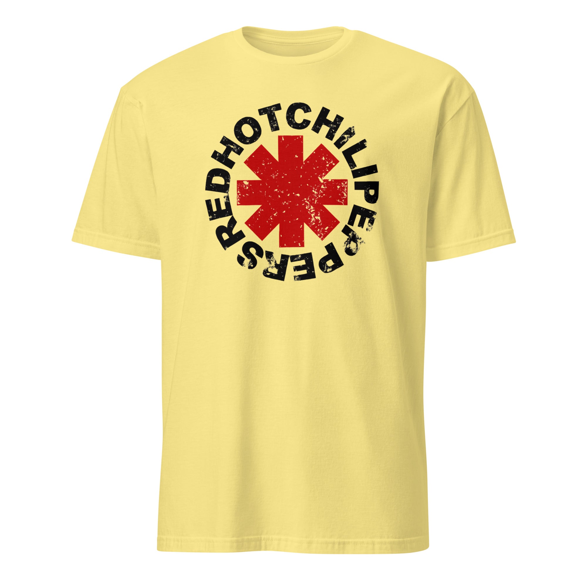 Red Hot Chili Peppers Vintage Tour Graphic T-Shirt in Cornsilk Yellow by Cuccico