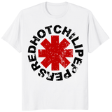 Red Hot Chili Peppers Vintage Tour Graphic T-Shirt in White by Cuccico