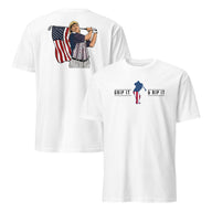 Red White and Livin 4th of July Patriotic Summer Celebration Tee | Cuccico