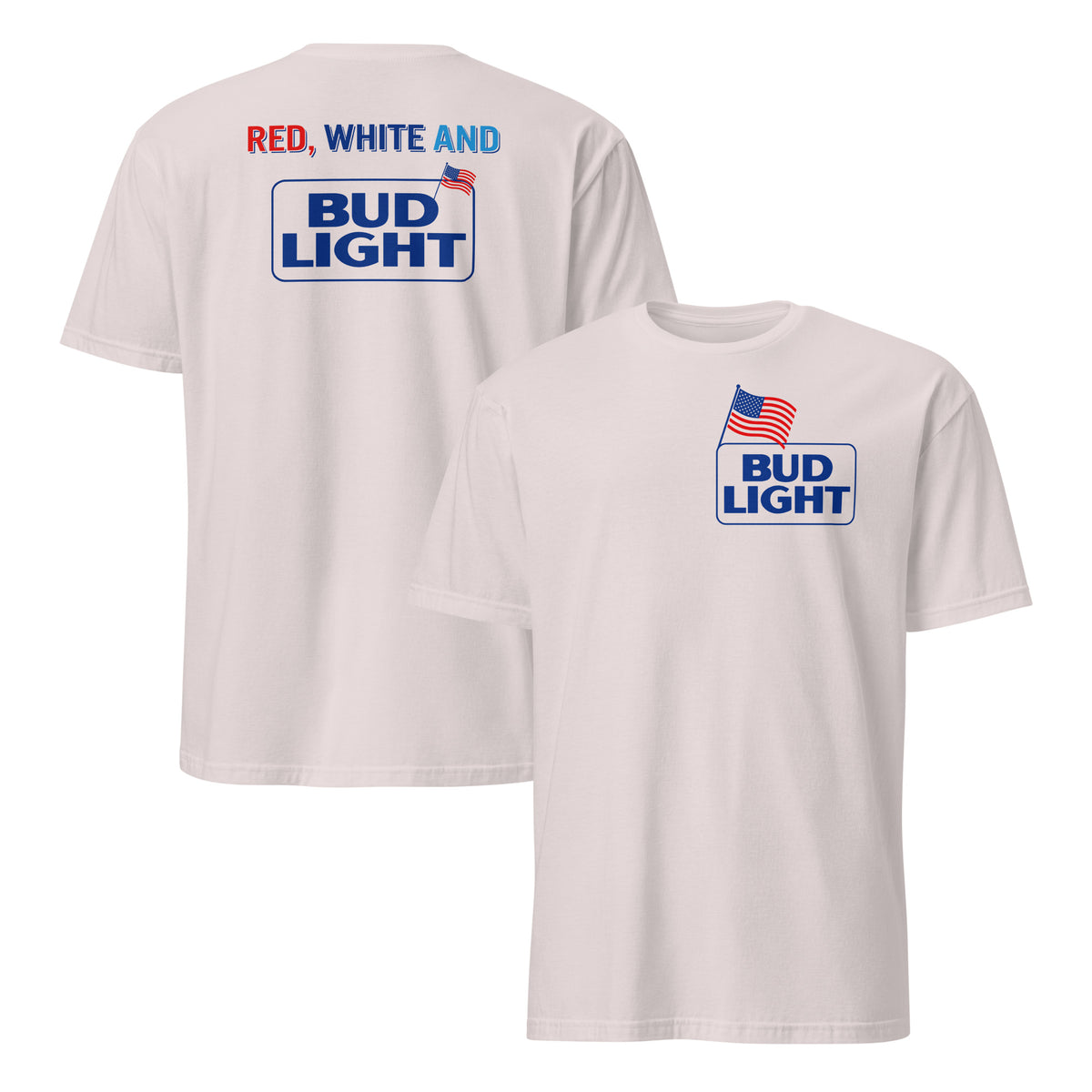 Red White And Bud Light 4th Of July T Shirt | Funny Tee | Cuccico