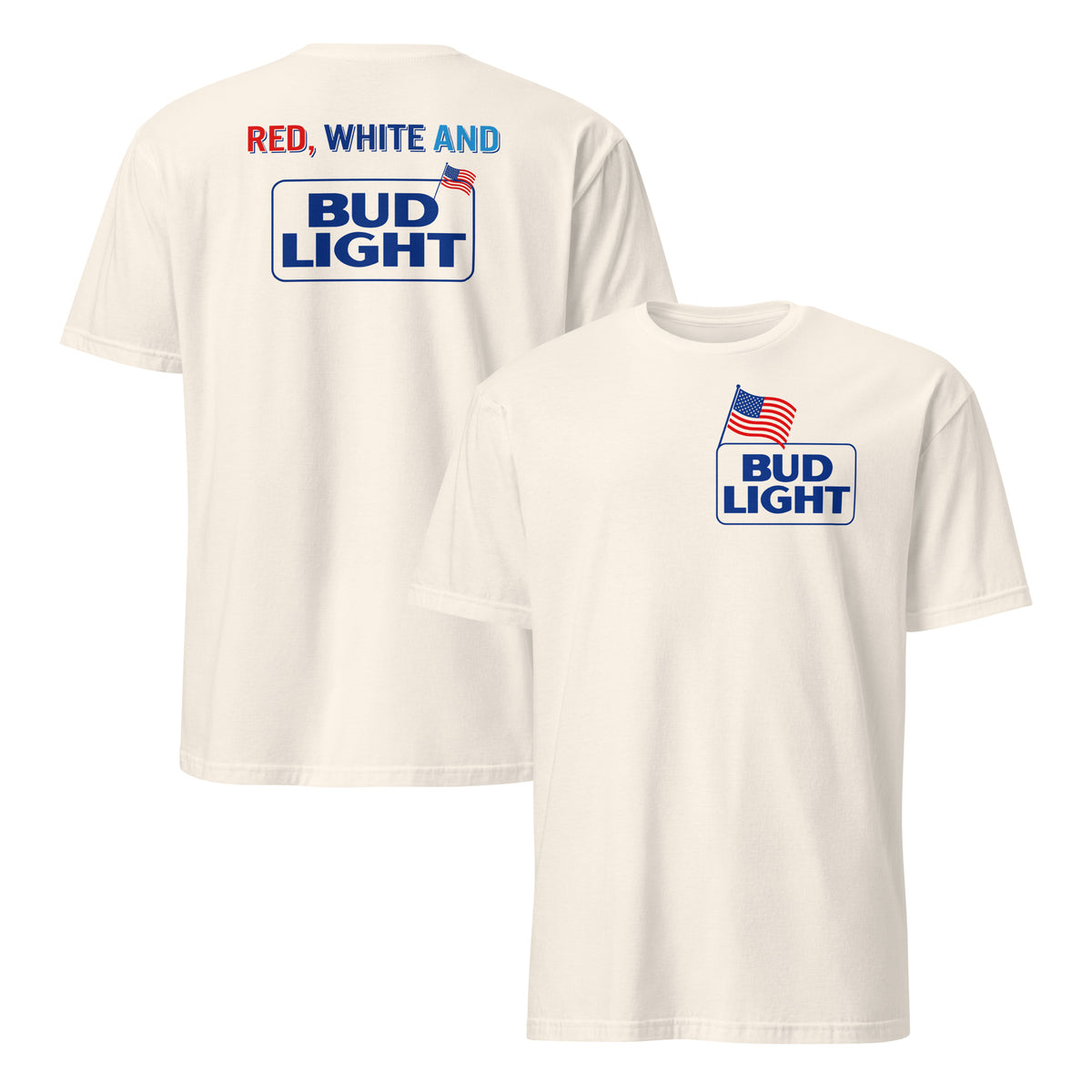 Red White And Bud Light 4th Of July T Shirt | Funny Tee | Cuccico