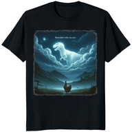 Remember Who You Are shirt with chicken and dinosaur by Cuccico