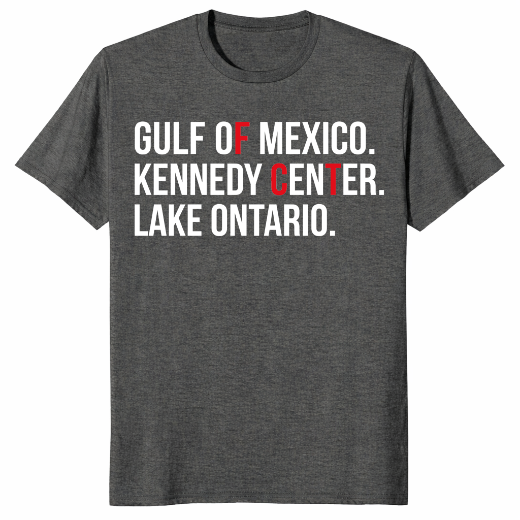 Renaming Political Protest shirt dark heather