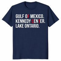 Renaming Political Protest shirt in navy