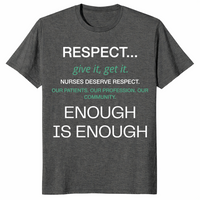 Respect Nurses Enough Is Enough Shirt | Nurse Appreciation Tee | Cuccico