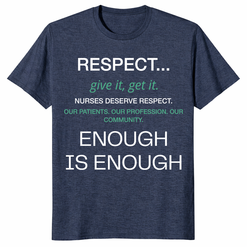 Respect Nurses Enough Is Enough Shirt | Nurse Appreciation Tee | Cuccico