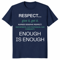 Respect Nurses Enough Is Enough Shirt | Nurse Appreciation Tee | Cuccico